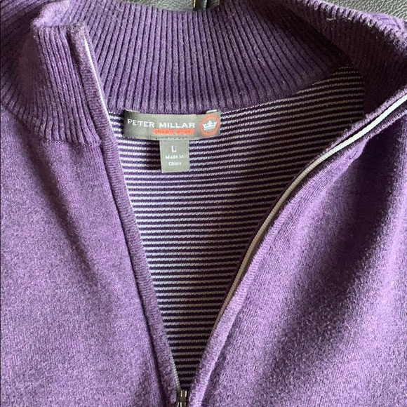 Purple Peter Millar zip fleece - Picture 2 of 2